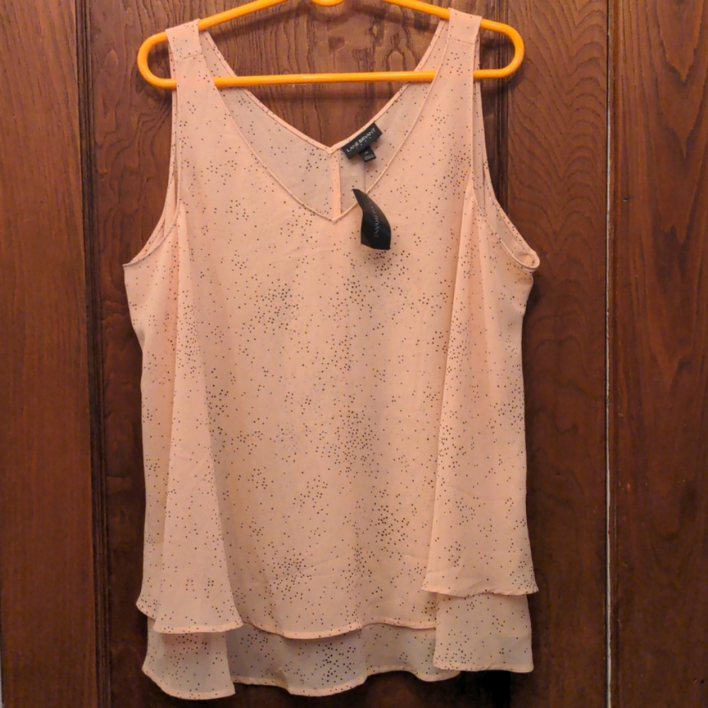 Lane Bryant size 20 Blush Splatter Blouse